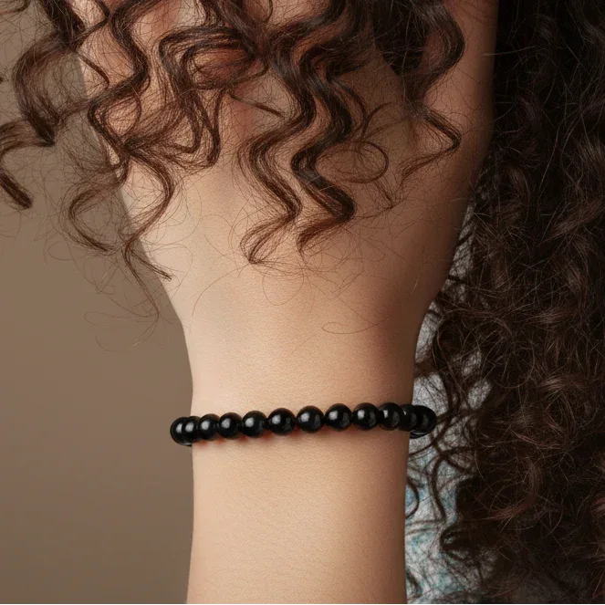 Bracelet en Jais (ou Jet)