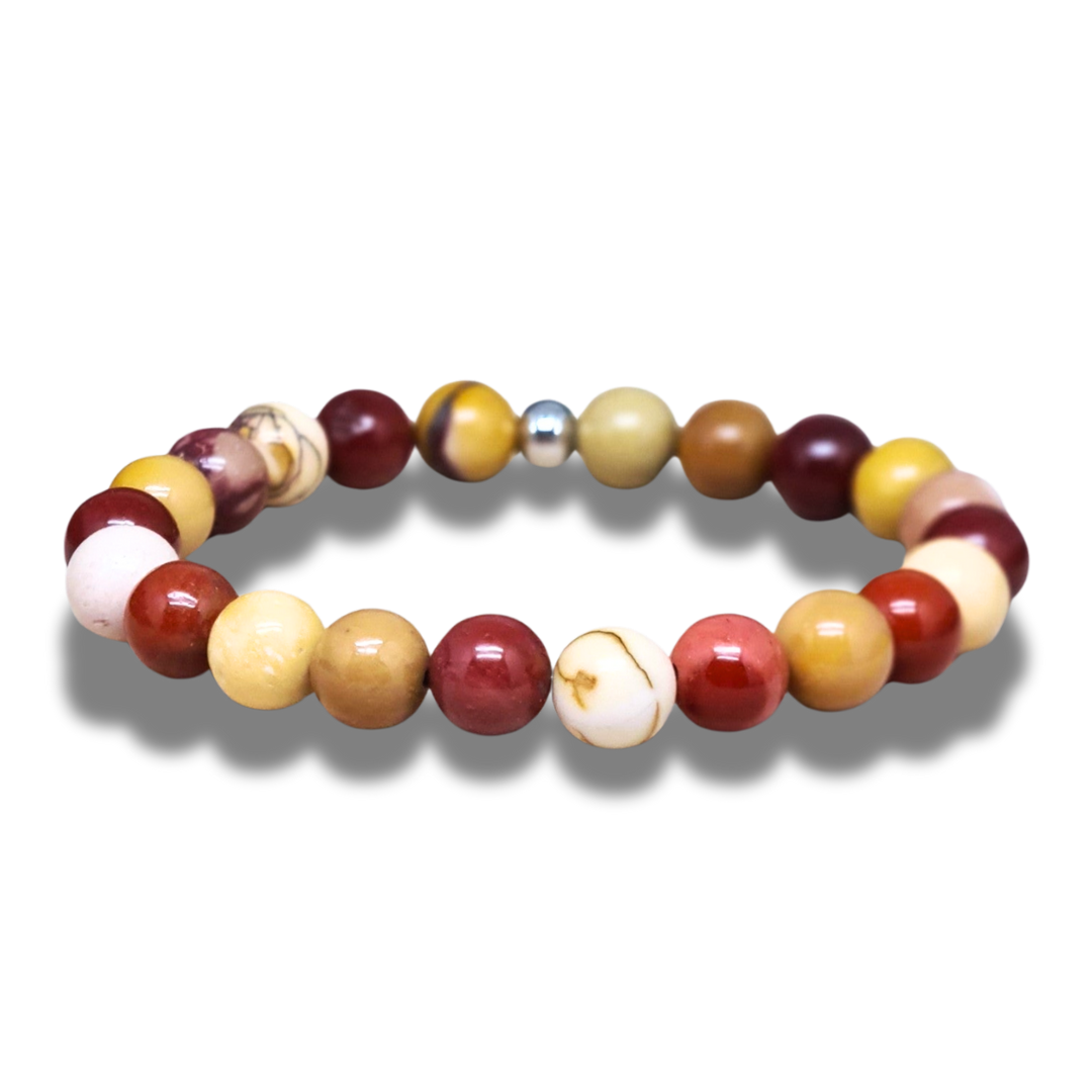 Bracelet en Jaspe Mookaïte - ENAE Minéraux