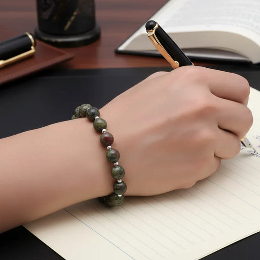 Bracelet en Jaspe Sang de dragon
