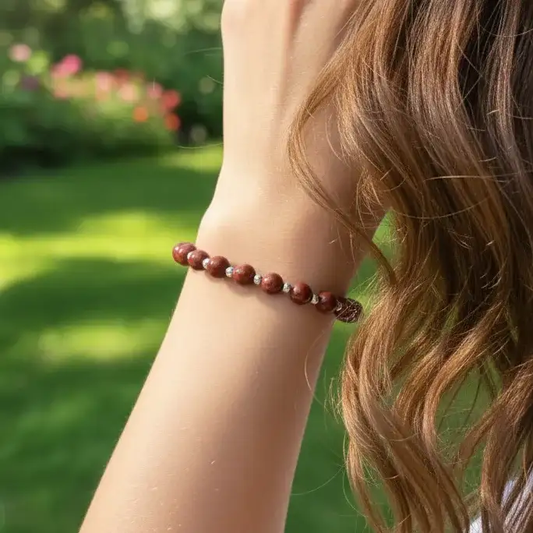 Bracelet en Jaspe Rouge 6mm