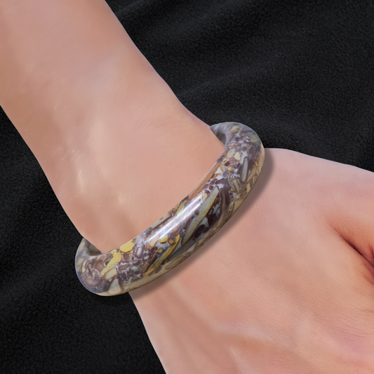 Bracelet jonc en Marbre Sabalgarh (BR402-2)