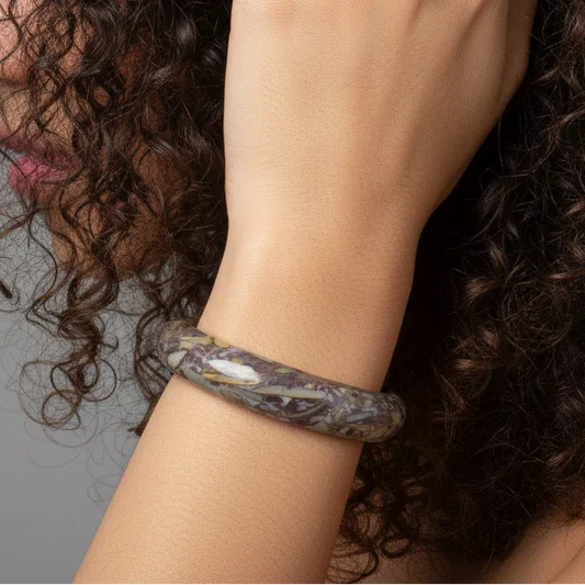 Bracelet jonc en Marbre Sabalgarh (BR402 - 2)
