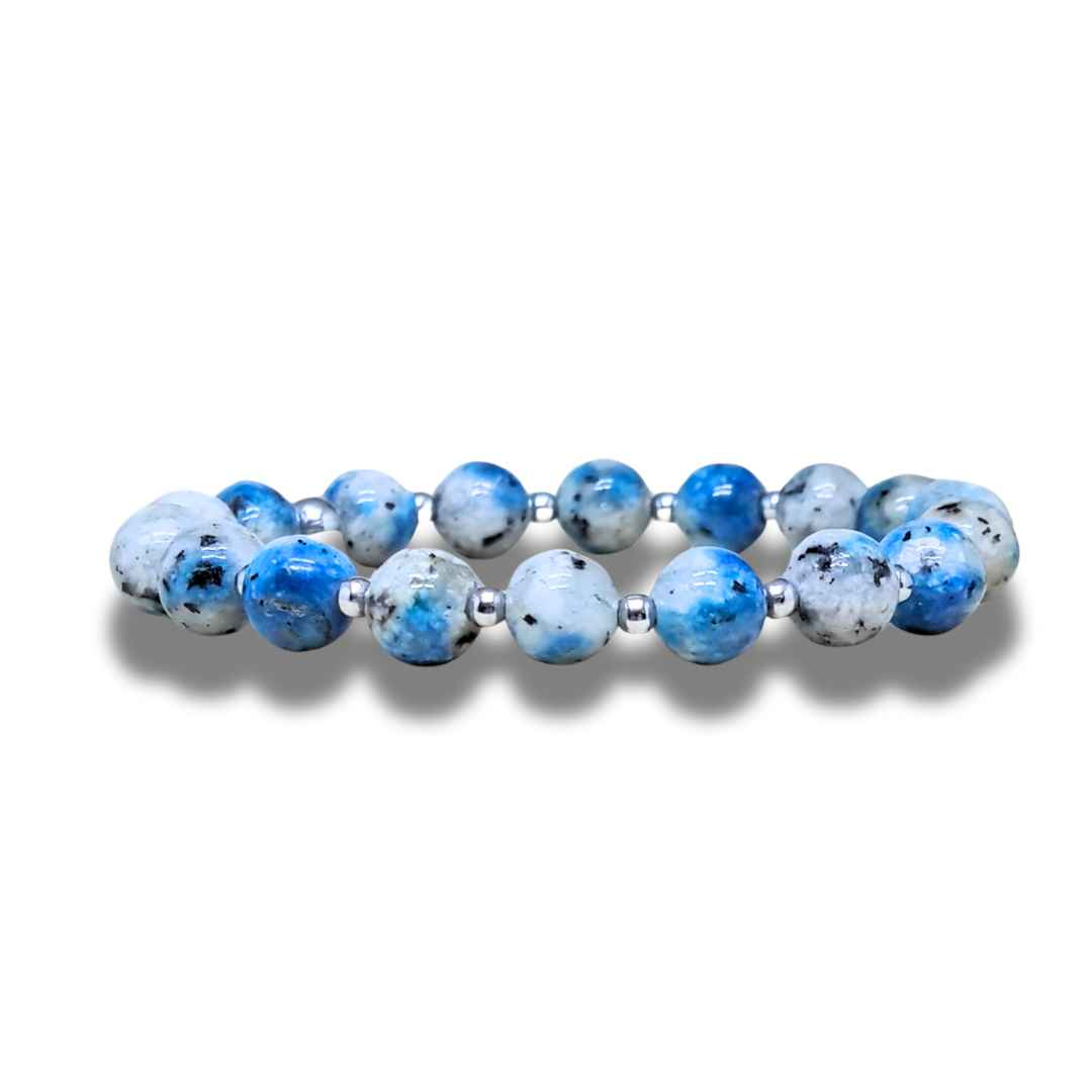 Bracelet en K2 (Azurite et Granite) - ENAE Minéraux