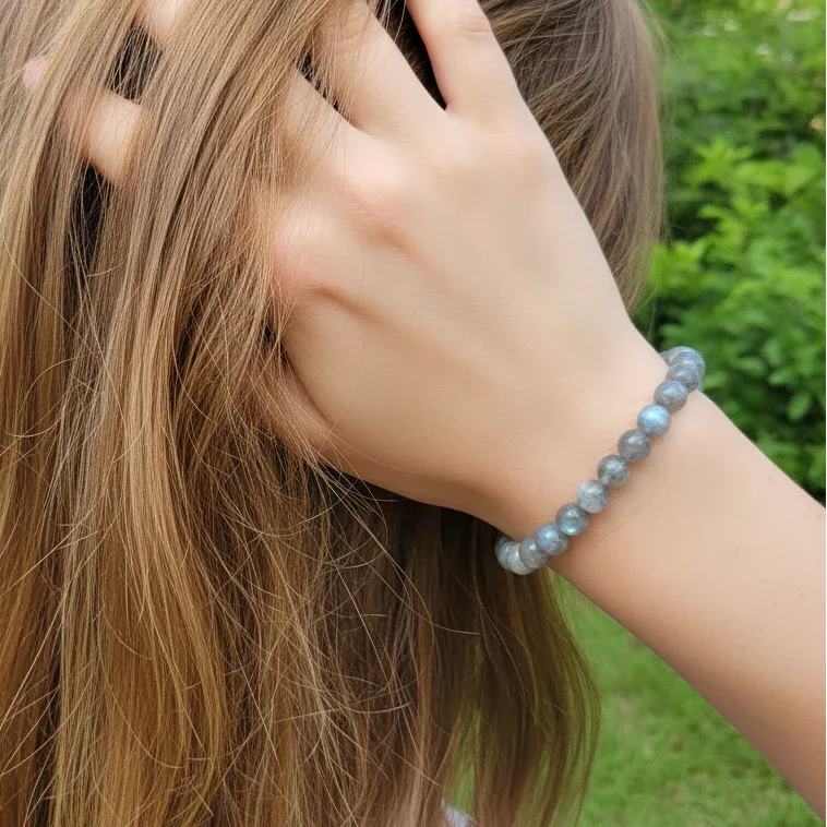 Bracelet en Labradorite en 6mm