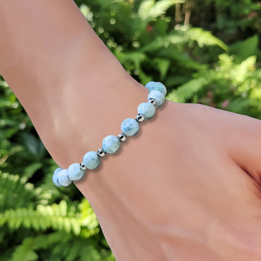 Bracelet en Larimar en 2 styles au choix