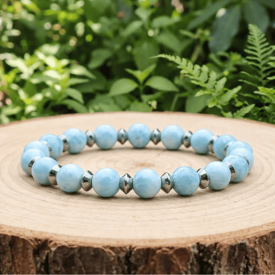 Bracelet en Larimar en 2 styles au choix