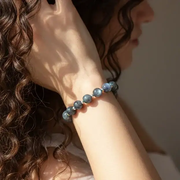 Bracelet en Larvikite