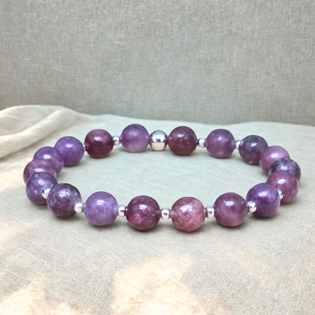 Bracelet en Lépidolite