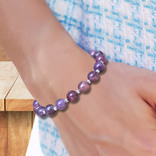 Bracelet en Lépidolite