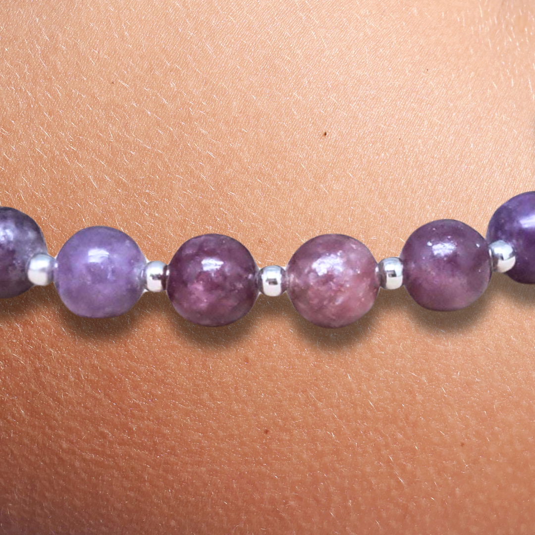 Bracelet en Lépidolite - ENAE Minéraux