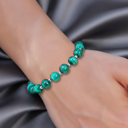 Bracelet en Malachite 8mm