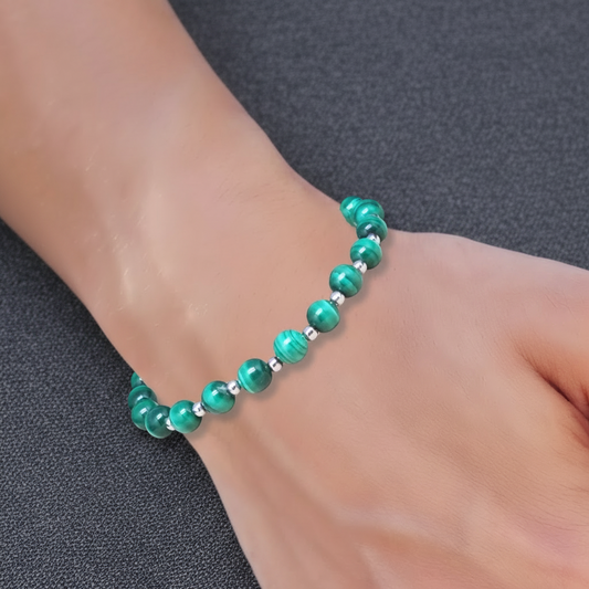 Bracelet en Malachite 6mm