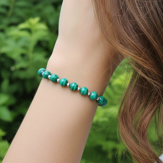 Bracelet en Malachite 6mm