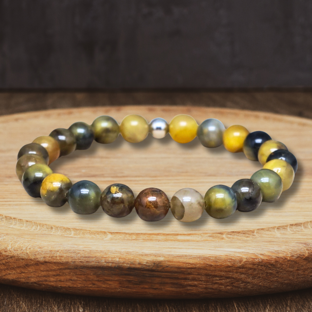 Bracelet en Nellite (Pietersite) - ENAE Minéraux