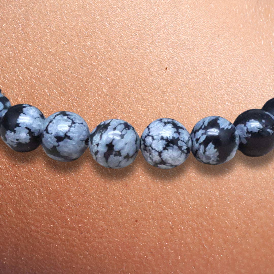 Bracelet en Obsidienne mouchetée
