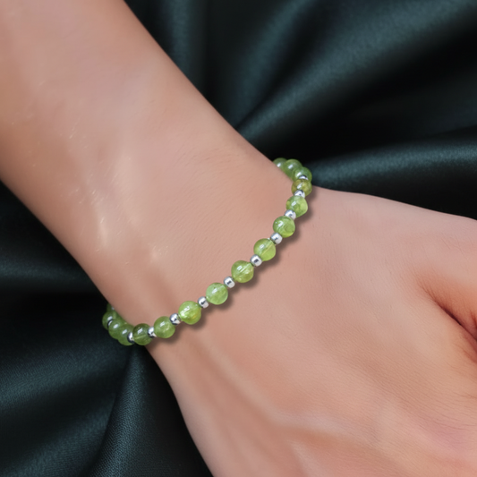Bracelet en Péridot 5mm