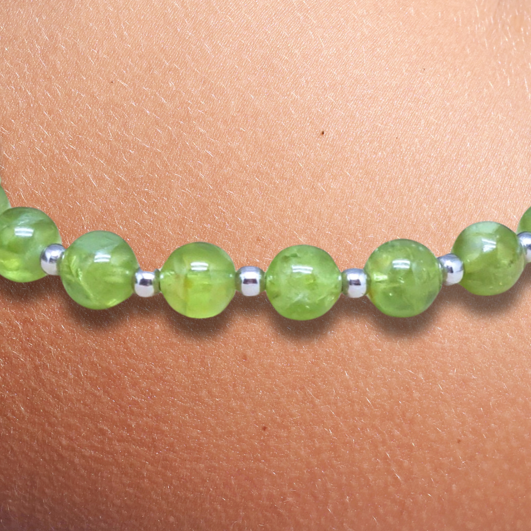 Bracelet en Péridot 5mm