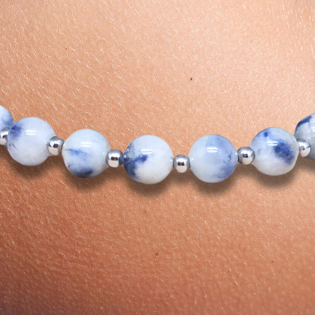 Bracelet en Quartz à Dumortiérite - ENAE Minéraux