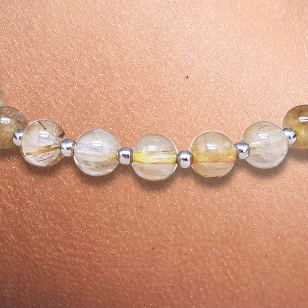 Bracelet en Quartz Rutile - ENAE Minéraux