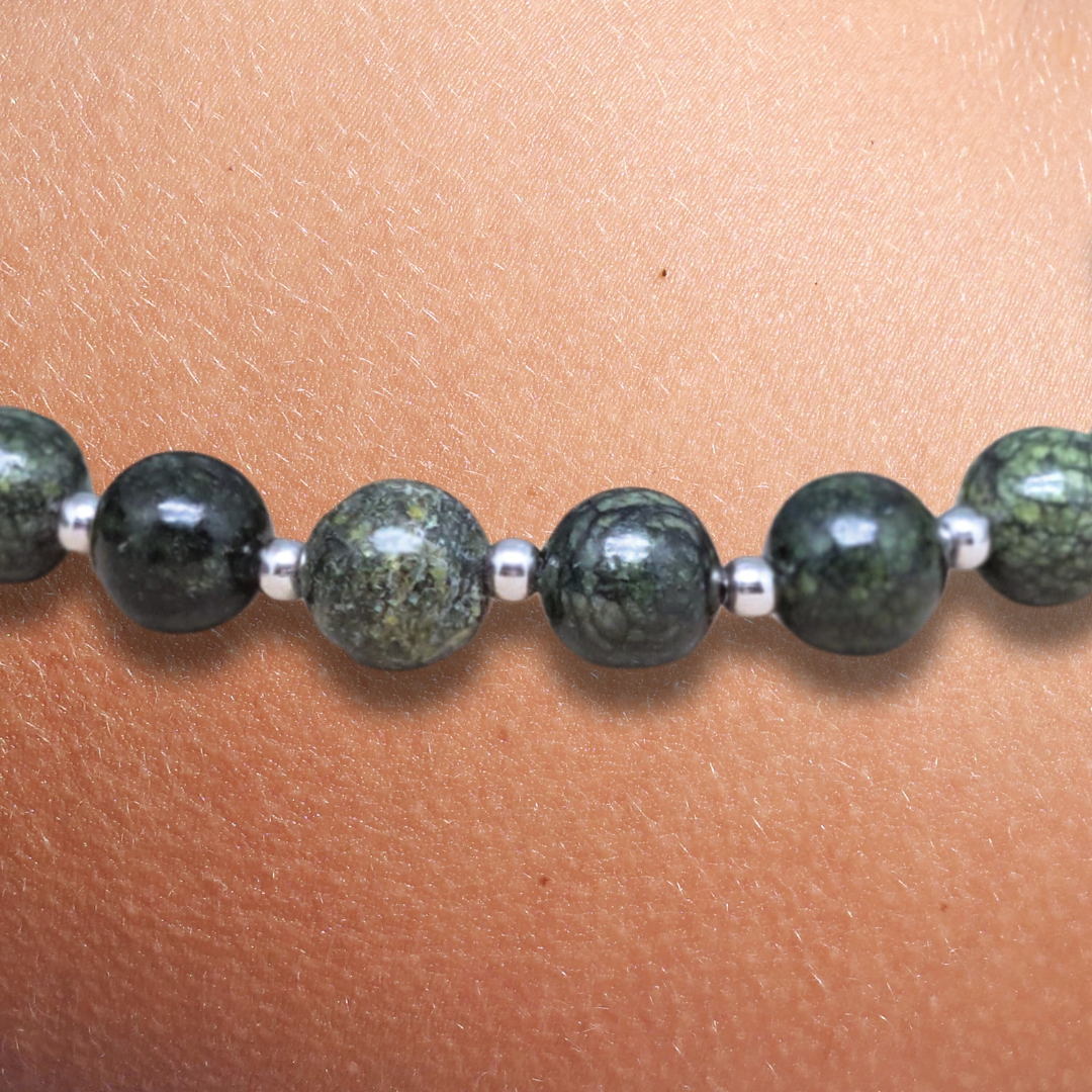 Bracelet en Serpentine - ENAE Minéraux
