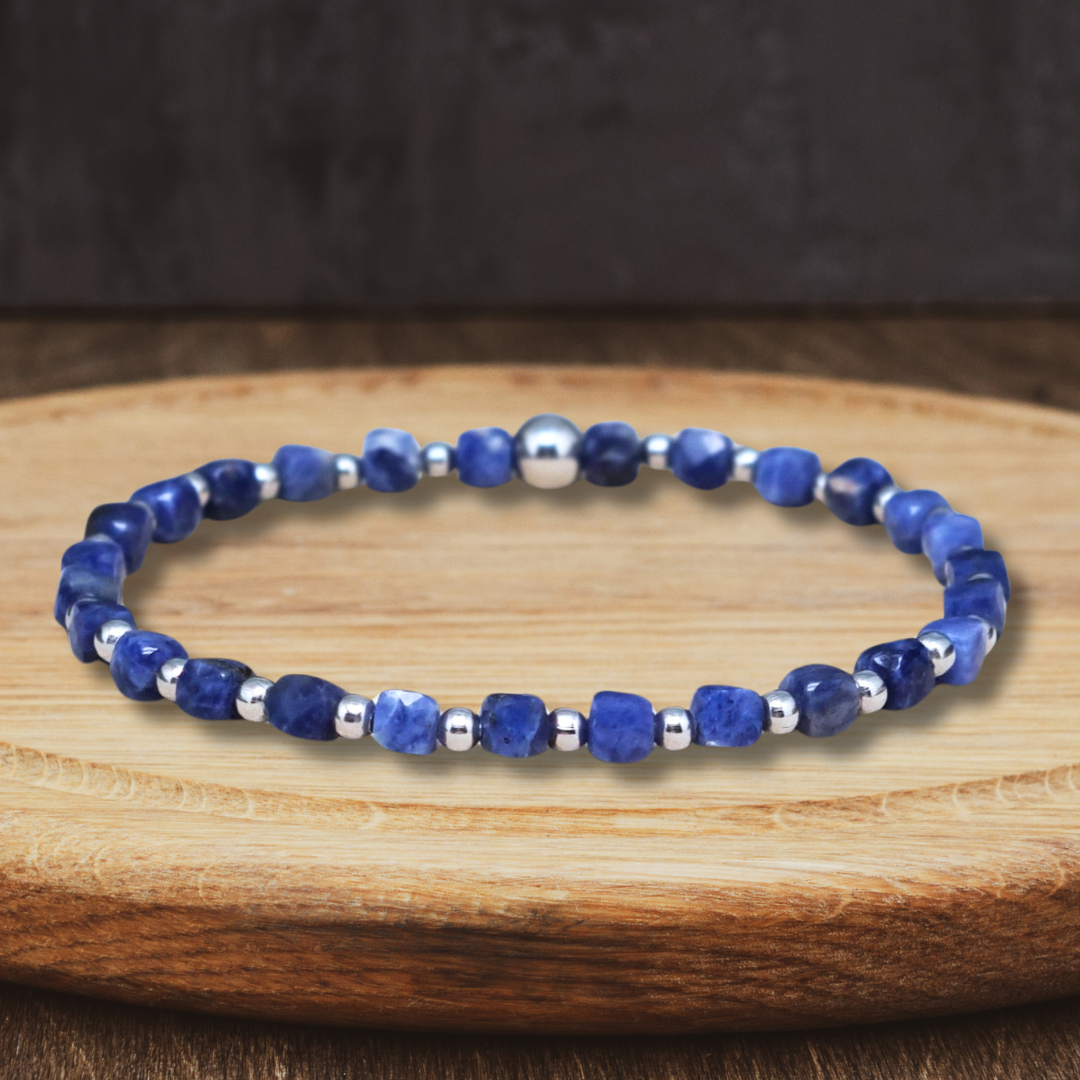 Bracelet en Sodalite 4mm - ENAE Minéraux