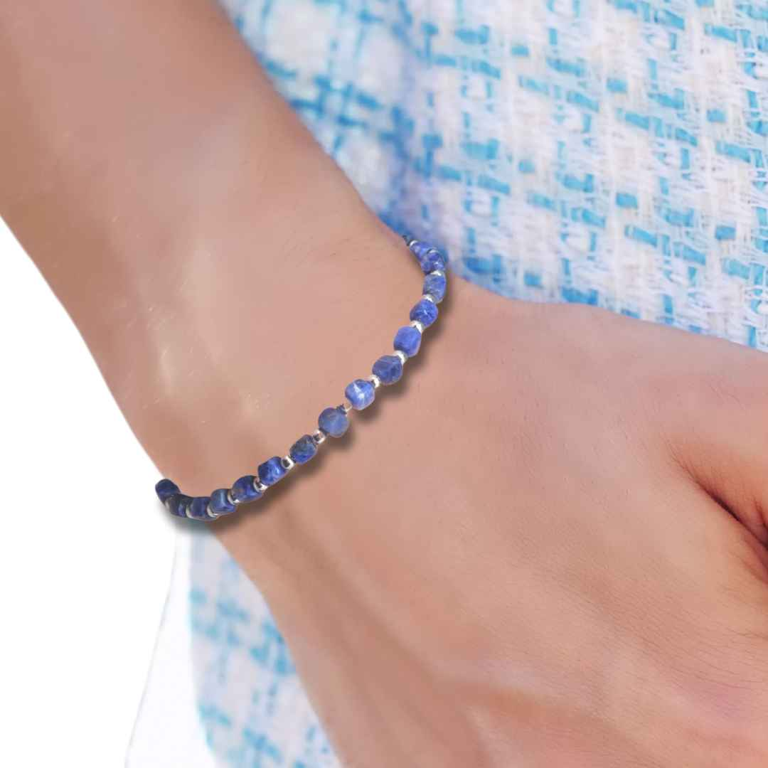 Bracelet en Sodalite 4mm