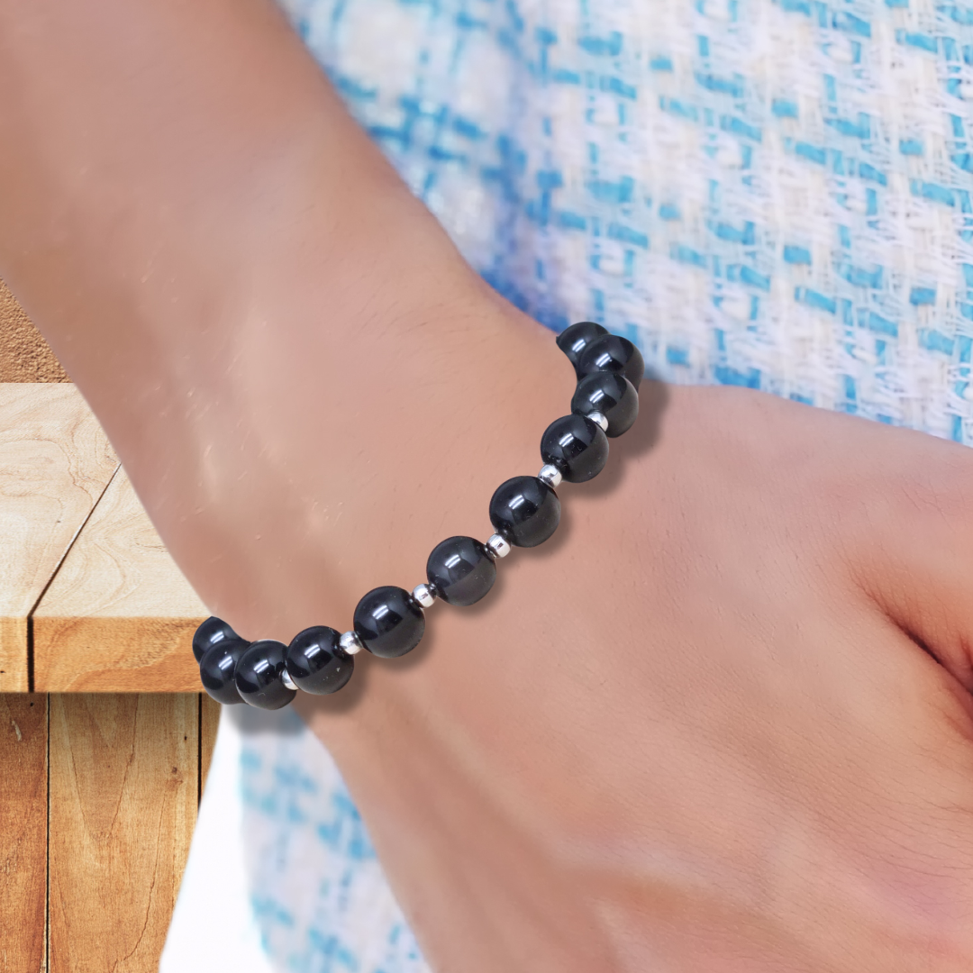 Bracelet en Tourmaline noire 8mm - ENAE Minéraux