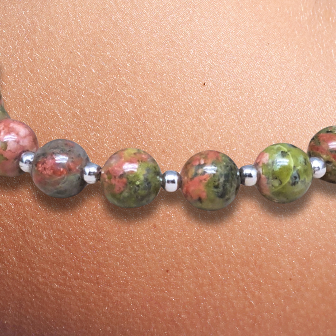 Bracelet en Unakite