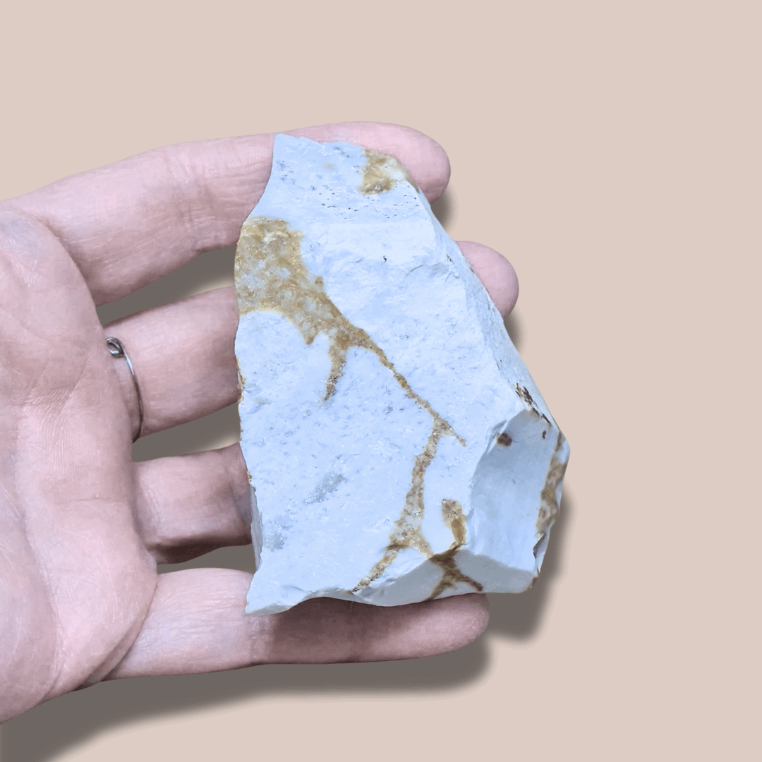 Calcédoine bleue brute (MB445-7)