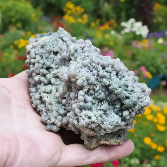 Calcédoine botryoïdale (ou grappe) brute 395g (MB128)
