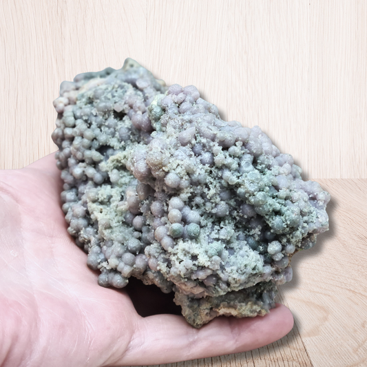 Calcédoine botryoïdale (ou grappe) brute 395g (MB128) - ENAE Minéraux