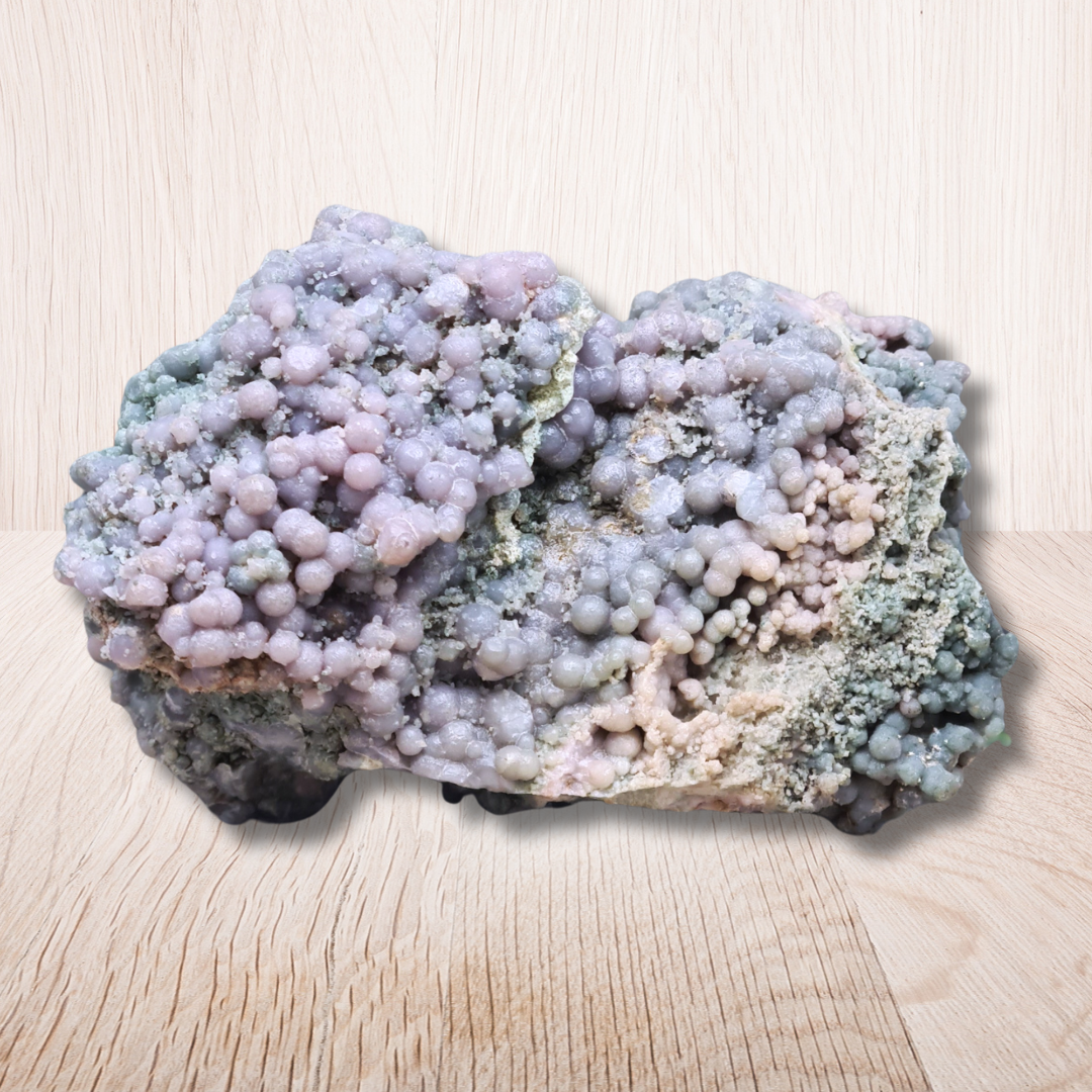 Calcédoine botryoïdale (ou grappe) brute 395g (MB128) - ENAE Minéraux