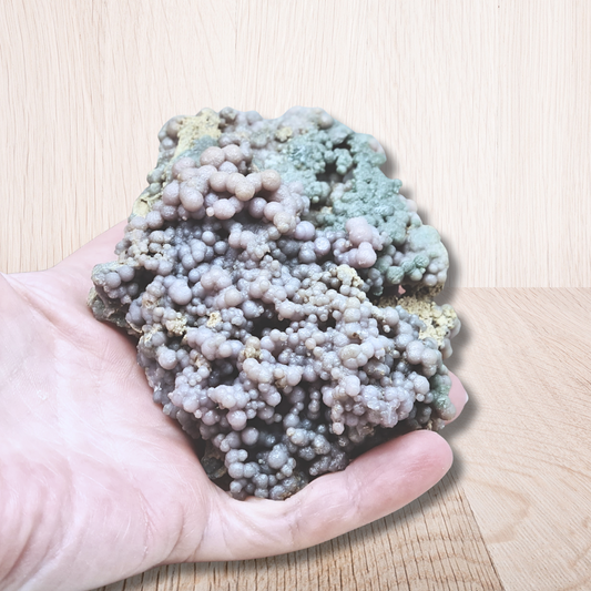 Calcédoine botryoïdale ou grappe brute 233g (MB162)