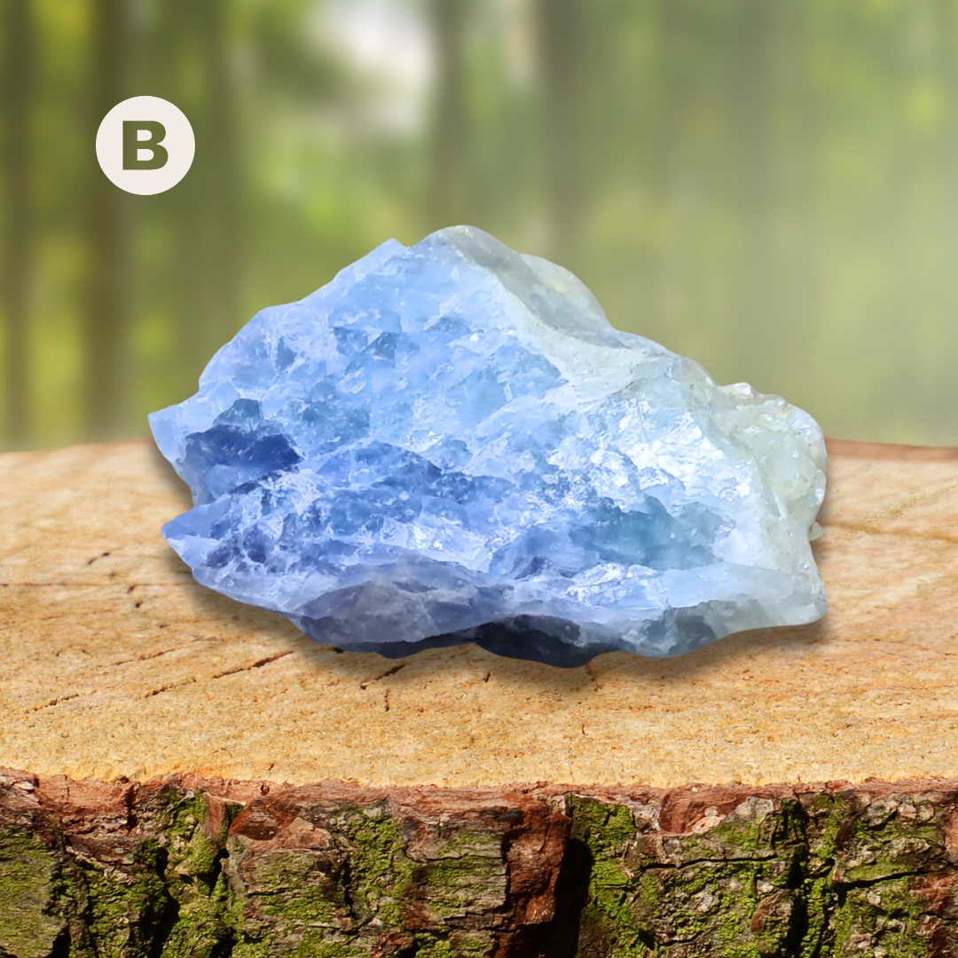 Calcite bleue brute au choix (MB556)