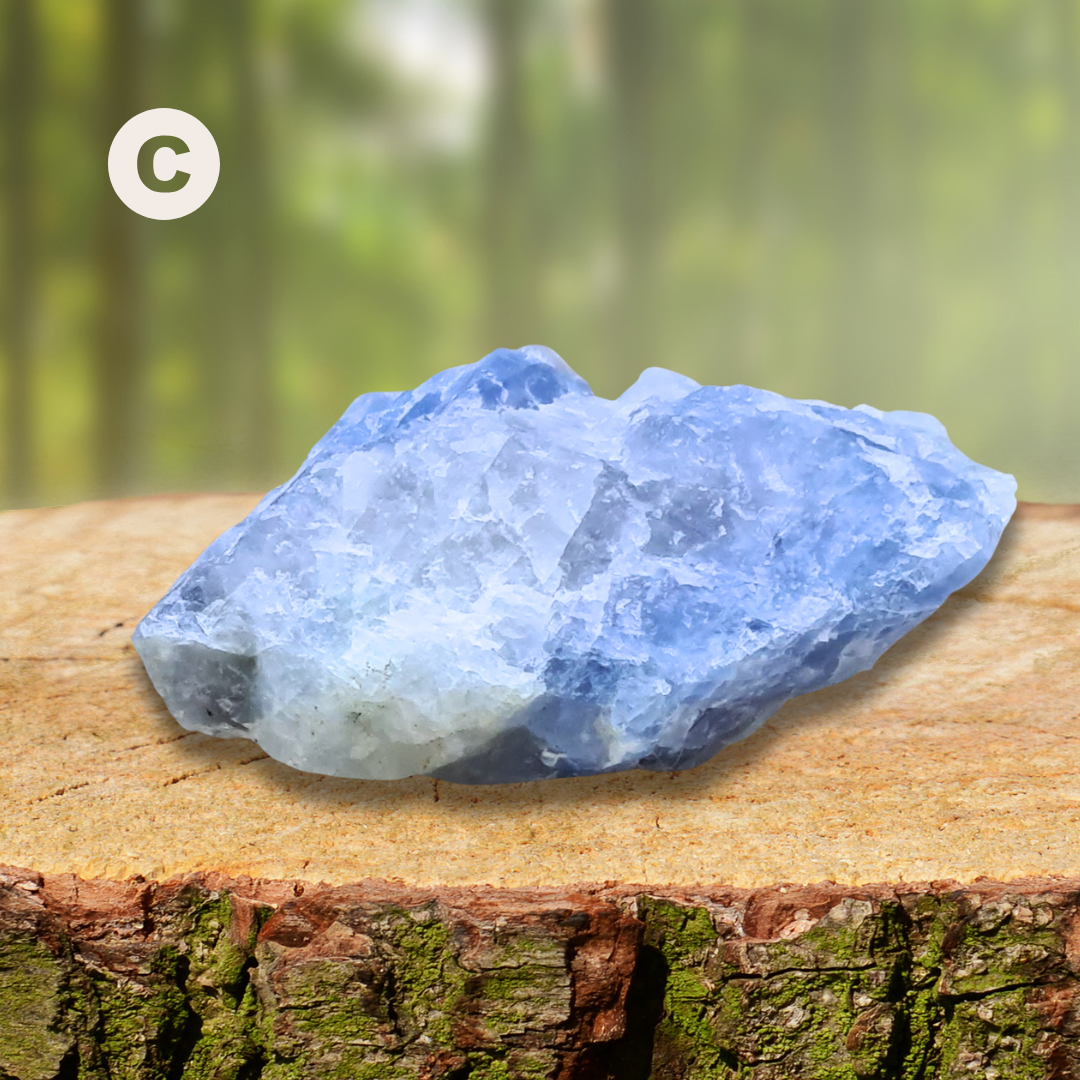 Calcite bleue brute au choix (MB556)