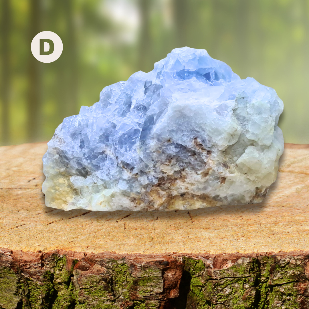 Calcite bleue brute au choix (MB556)