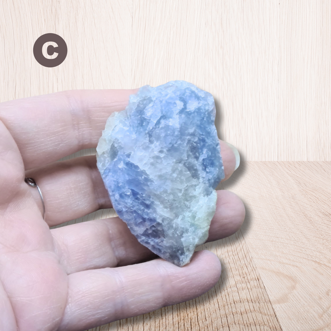 Calcite bleue brute au choix (MB556)