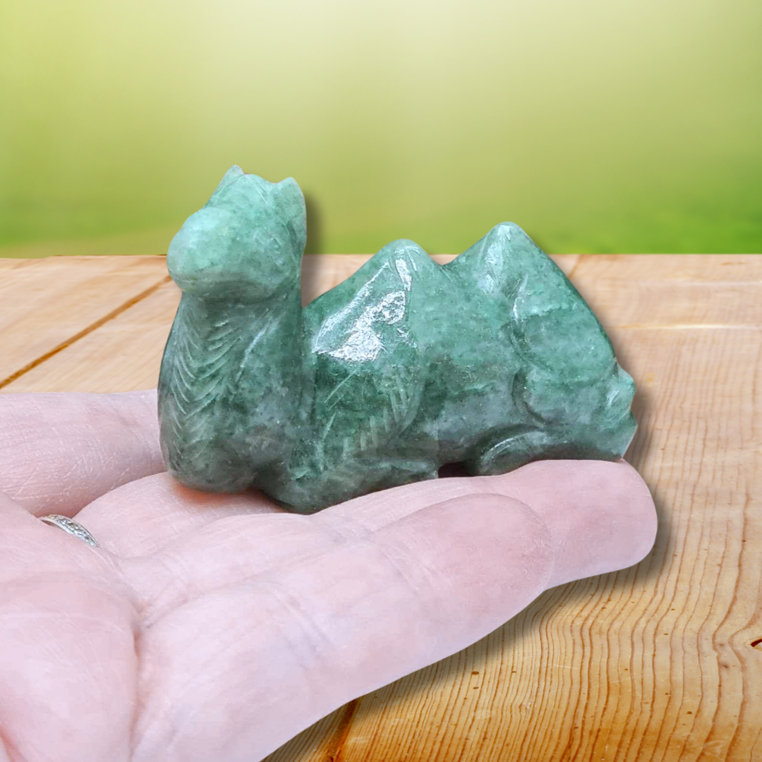 Chameau en Aventurine verte 45g (PRGFL614-1)
