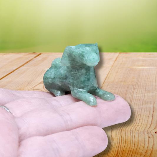 Chien en Aventurine verte 17g (PRGFL615-9)