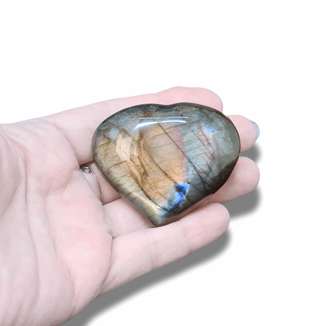 Cœur en Labradorite (PRGFL606-1) - ENAE Minéraux