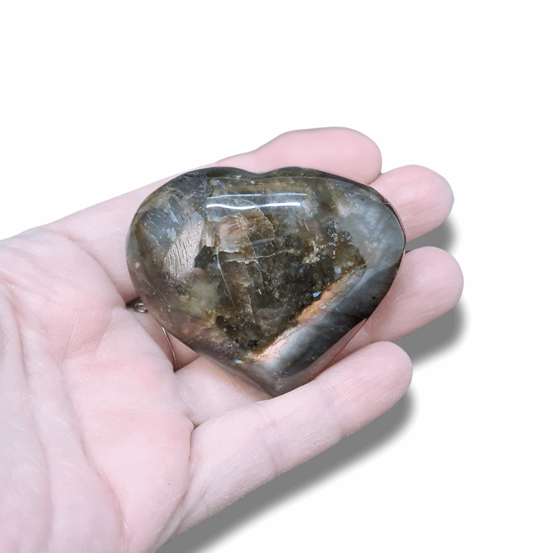 Cœur en Labradorite (PRGFL606-1) - ENAE Minéraux