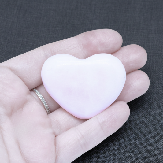 Cœur poli en Manganocalcite (PRGFL509)