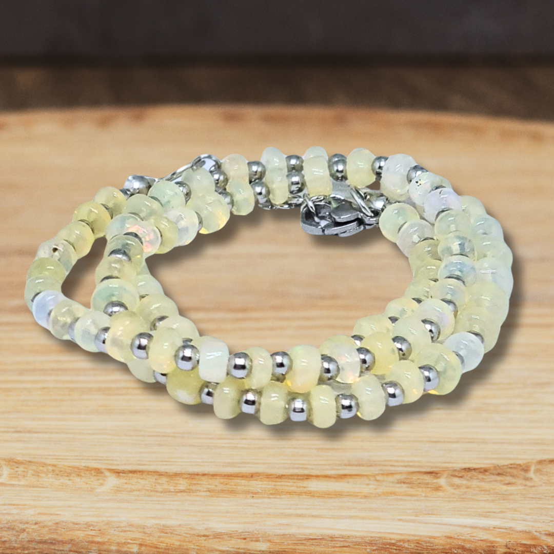 Collier en Opale Welo (COL23-57) - ENAE Minéraux