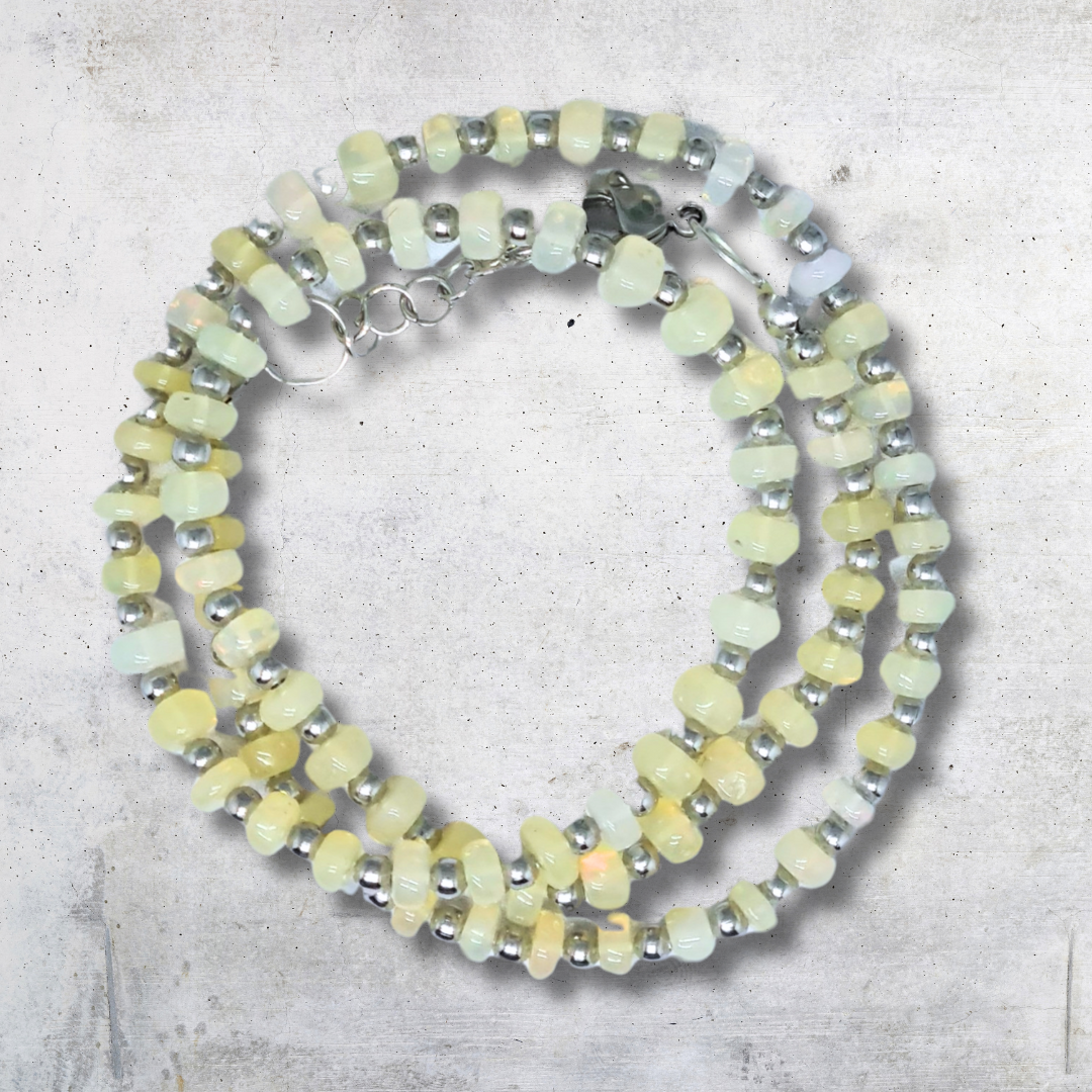 Collier en Opale Welo (COL23-57) - ENAE Minéraux