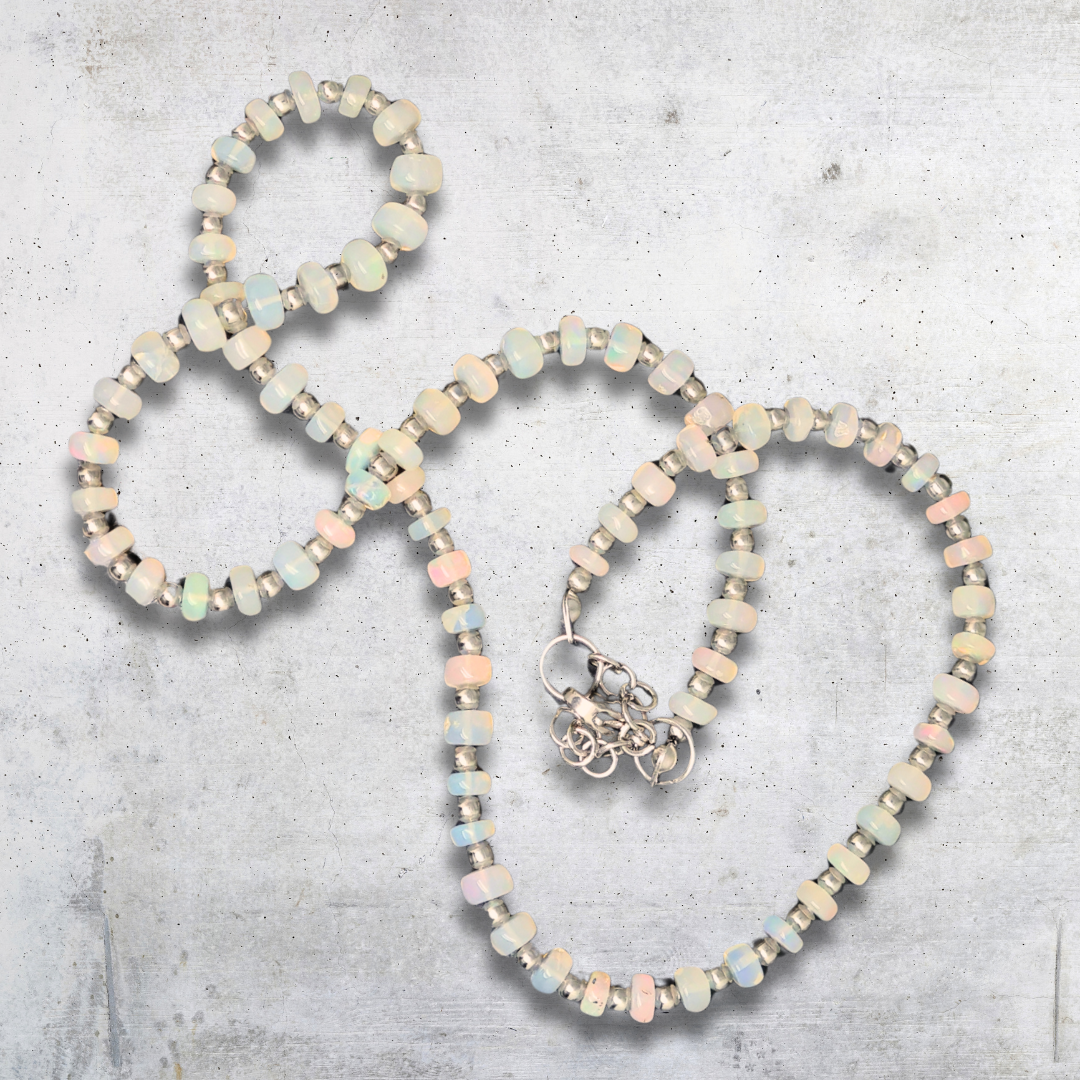 Collier en Opale Welo (COL23-57) - ENAE Minéraux