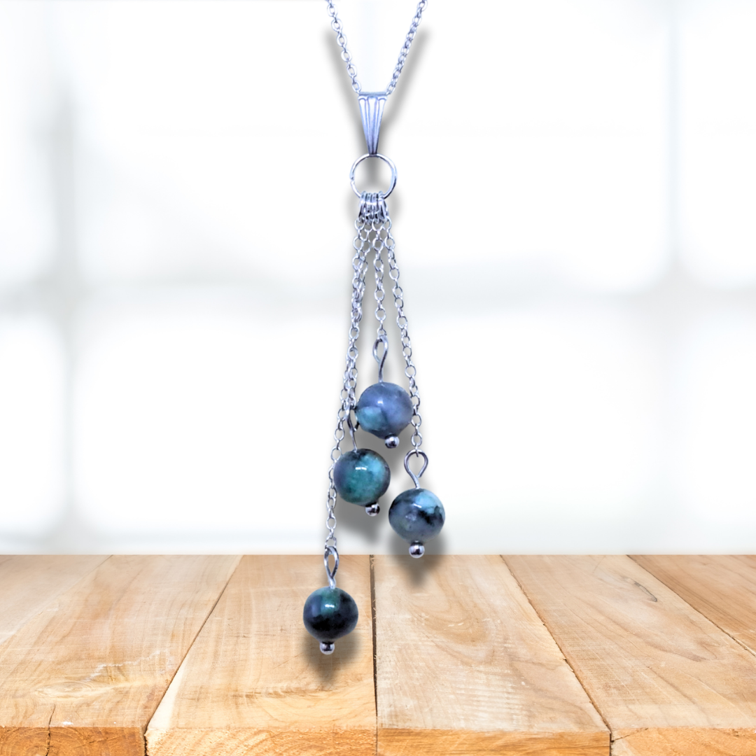 Collier en perles d'Emeraude (COL25-01) - ENAE Minéraux