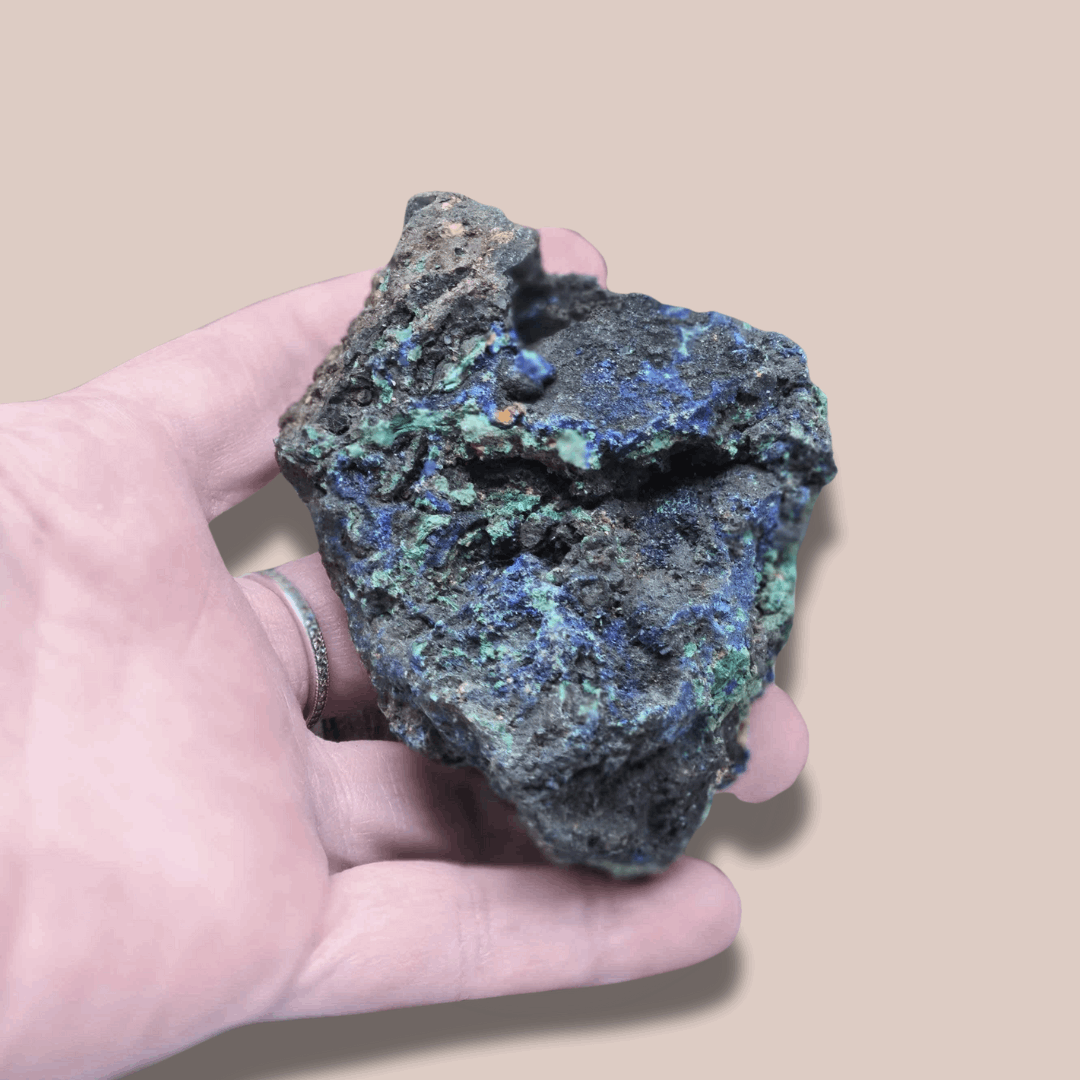 Cristaux d'Azurite et Malachite bruts (MB409-1)