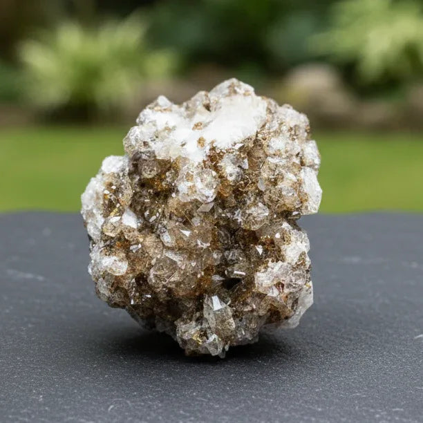 Datolite et petits cristaux de Calcite brute 33g (MB448)