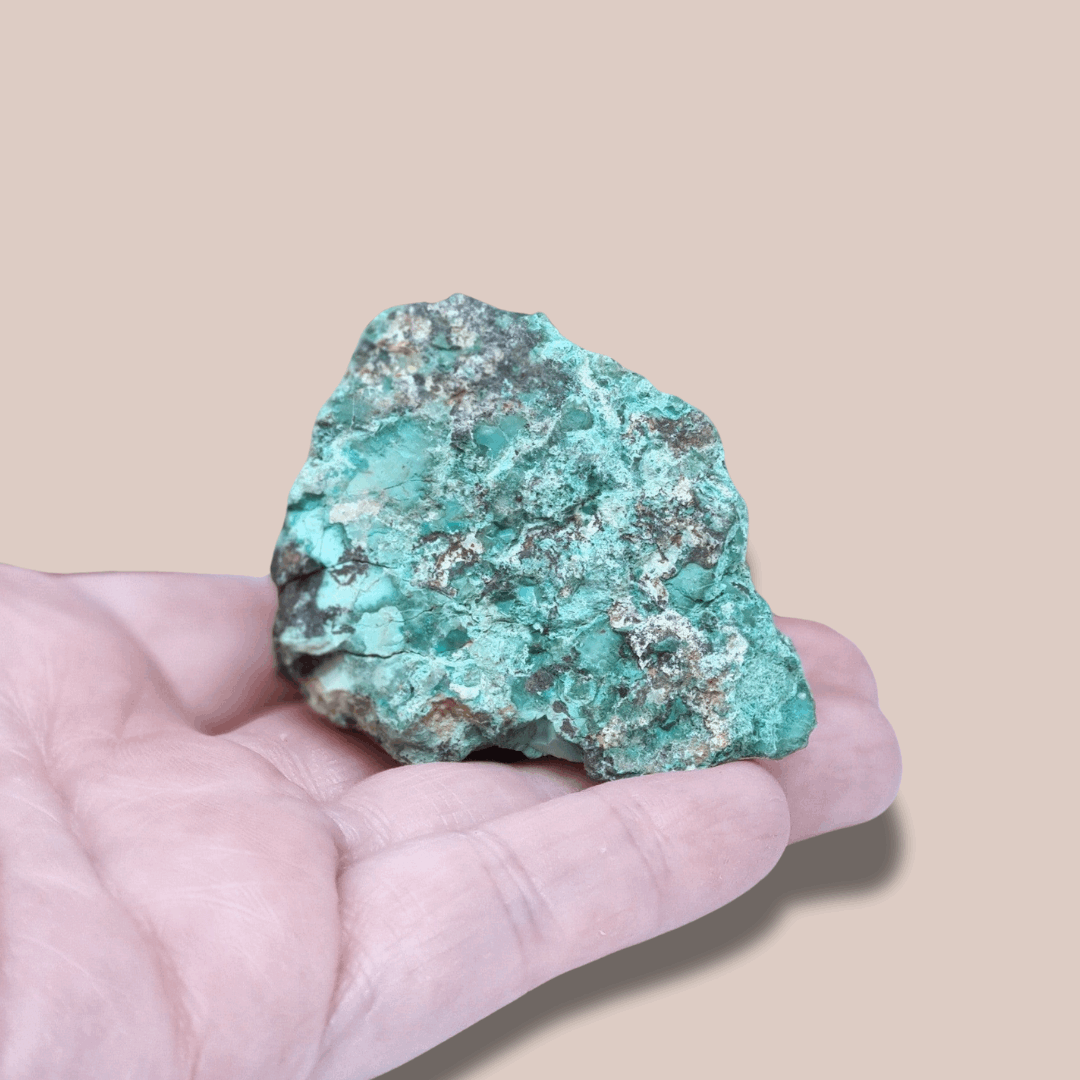 Dioptase, Planchéite, Chrysocolle brute (MB410-2)