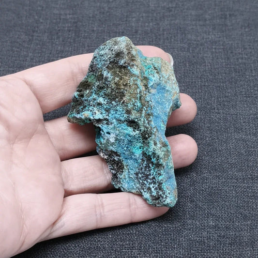 Dioptase, Shattuckite, Planchéite, Chrysocolle brute 85g (MB410-1)